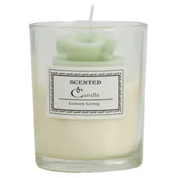 The Procure Store Tulip Floral Design Aromatic Scented Candle- Green image 3