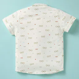 Mini Taurus Knit Half Sleeves 3 Piece Party Suite with Stripes & Attached Bow- Beige image 3