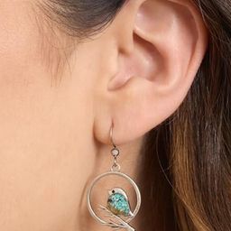 EL REGALO Artificial Stones Studded Animal Shaped Drop Earrings-picture-35