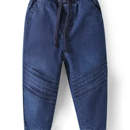 Babyhug Single Jersey Knit Full Sleeves Voyage Print T-Shirt & Jeans Set - Blue image 5