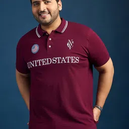 bigbanana Originals Men Embroidered Polo Collar Pure Cotton Bio Finish Plus Size T-shirt-picture-22