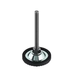 STEEL-SMITH Anti-Skid Leveling Pad Non-Swivel Dia M12 x Length 100 mm, SLPM-SM-60-12100-RP-SS image 1