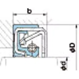 NOK φ50x72 mm TCN Type Nitrile Rubber Pressure Resistant Seal, TCN507212 image 2