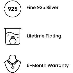 GIVA Rose Gold-Plated Zircon-Studded Silver Teddy-Heart Pendant with Chain image 3