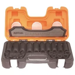 Bahco Impact Socket Set Alloy Steel Blackened Finish 1/2 inch Square Drive, D-DD/S20 (Set of 20 Pcs)-picture-14