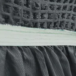 Cortina 3 Pieces Grey Checked C-Shaped Sofa Covers image 2