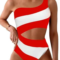 Toomley Women Colourblocked One Shoulder Bodysuit-picture-24
