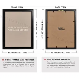 Chaka Chaundh Multicoloured Synthetic Wood Wall Art image 5