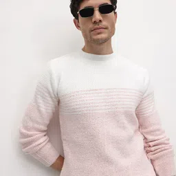 The Roadster Life Co. Colourblocked Round Neck Woolen Pullover-image-70