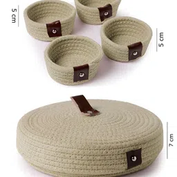 Myntra Elegant Homes Beige Reusable Multi-Utility Organisers image 4