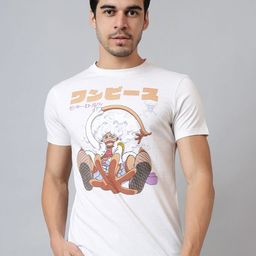 Free Authority Men Monkey D Luffy Graphic Printed Round Neck T-shirt-picture-23