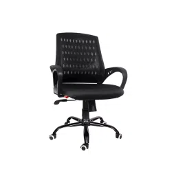 Rose Blazia Mesh Mid-Back Ergonomic Revolving Chair for Conference, Meeting Room and Office Black-picture-17