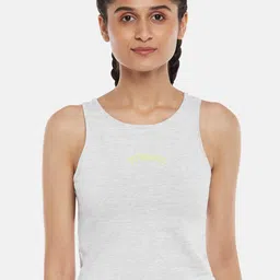 Ajile by Pantaloons Women Grey Melange Tank Top-picture-20