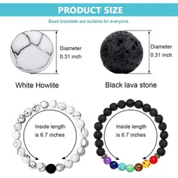 Divine souvenirs Unisex Set Of 4 Artificial Beaded Elasticated Bracelets image 3