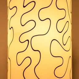 SOMIL Black Glass Cylinder Printed Wall Lamps-picture-47