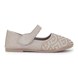 Superminis Stones Embellished Ballerinas - Gold image 3