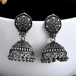 NAMAN ARTS Silver-Plated Beaded Jewellery Set image 2