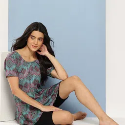 BAESD Printed Swimming Dress With Goggle image 2