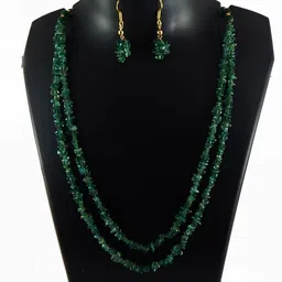 Jaya Vision Jewelry Gold-Plated Beaded Studded Jewellery Set-picture-18