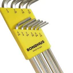 Bondhus 16138  BriteGuard Plated L-shape Allen Hex Key Set (1/16-1/4 inch) image 3