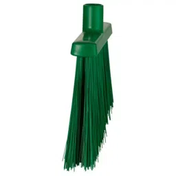 VIKAN Broom Green With Polyester, Polypropylene & Stainless Steel Bristles for Food Industry Wet Floors, 29143 image 2