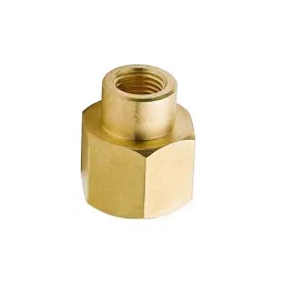Merababa Brass Hex Reducer Coupling 1/2" x 3/8" Female (NPT Thread) for Pipe Fittings image 3