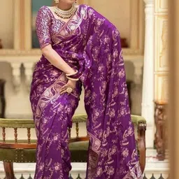 Jhumki creation Woven DesignBanarasi Saree image 4