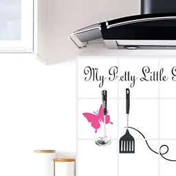 Asian royal Black & Pink Printed Water Proof Wall Sticker-image-84