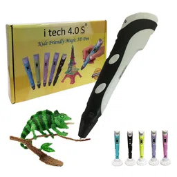 WOL3D Itech Magic 3D Pen With Holder And Free Filaments - Black-picture-17