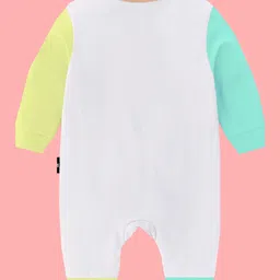 The Peppy Tend Cotton Monthly Birthday Theme Full Sleeves Naughty Nine Months Text Printed Romper - Multi Colour image 3