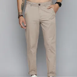 R.Code by The Roadster Life Co. Men Regular Fit Pure Cotton Chinos Trousers image 1