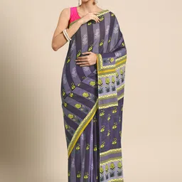 BUTA BUTI Ethnic Motifs Pure Cotton Saree-picture-33
