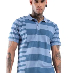 WROGN Men Printed Polo Collar Pockets Slim Fit T-shirt image 2