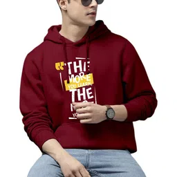 WOOSTRO Men Printed Hooded Sweatshirt-image-15