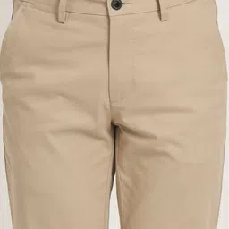 JADE BLUE Men Slim Fit Mid-Rise Flat-Front Regular Trousers image 4