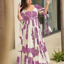 CORSICA Print A-Line Maxi Dress image 4