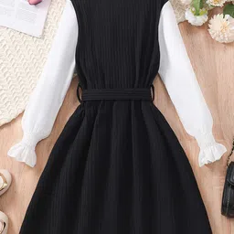 INCLUD Girls Fit & Flare Maxi Dress image 2