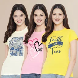 Metronaut Women Typography 3 T-shirt image 1