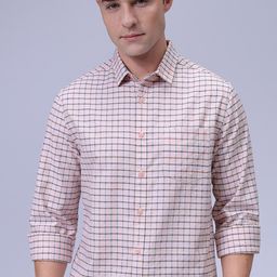The Indian Garage Co Men Slim Fit Opaque Checked Casual Shirt-picture-44