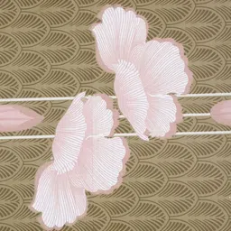 Myntra Elegant Homes Brown & Pink Floral 400 TC Single Bedsheet with 1 Pillow Covers image 4