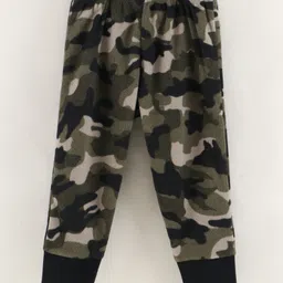 CrayonFlakes Camouflage Polar Fleece Full Length Jogger - Green-image-55