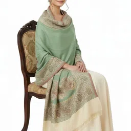 Vrinde Women Paisley Embroidered Pashmina Shawl-picture-25