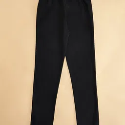 Pantaloons Junior My Way Text Printed Cotton  Jogger - Jet Black image 5