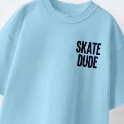 CODEZ Boys Drop-Shoulder Sleeves Pure Cotton T-shirt image 3