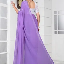 Dream Crushers Sequinned Pure Georgette Saree image 2