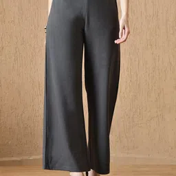 FITINC Women Flared Wide Leg Trousers-image-40