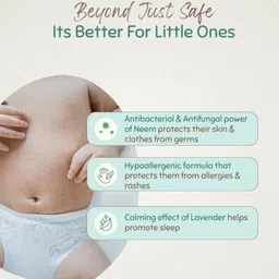 indimums The Indi Mums Reetha & Neem Disinfectant Liquid Laundry Detergent For Baby Clothes - Anti-bacterial Chemical-free and Hypoallergenic -2X 500 ML image 5