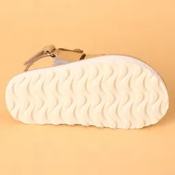 Babyoye Velcro Closure Party Wear Sandals Butterfly Motif - Rose Gold image 5