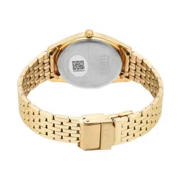 Timex Women Brass Dial & Stainless Steel Bracelet Style Straps Analogue Watch TWTL14101 image 3