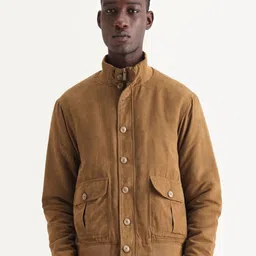 RARE RABBIT Men Mock Collar Bomber Jacket-picture-27